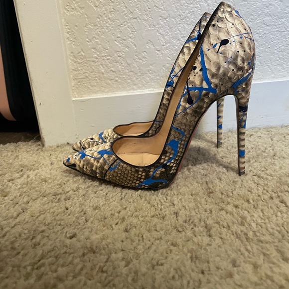 Christian Louboutin So Kate RARE Python Vulcano 120mm pumps heels - Picture 4 of 12